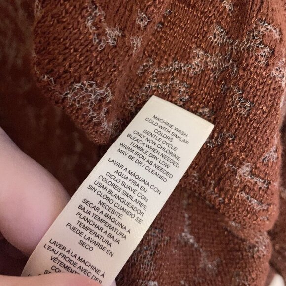 Chico's Brown Patterned Cardigan - Picture 9 of 10